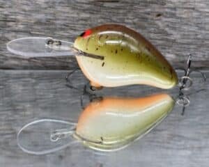 Black Label Balsa - Rattling Wreck Deep - Custom Balsa Crankbait - Root Beer color