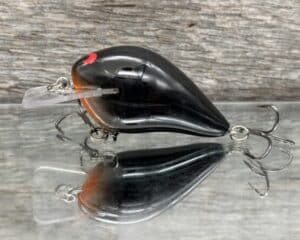 Black Label Balsa - Wreck - Balsa Squarebill - Black orange throat color