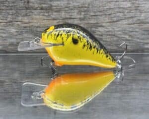 Black Label Balsa - Wreck - Balsa Squarebill - Yellow Splatterback Color - Zoom WEC E-1