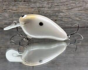 Black Label Balsa - Peanut - Balsa Crankbait - Pearl Shad Color - Zoom WEC Mutt