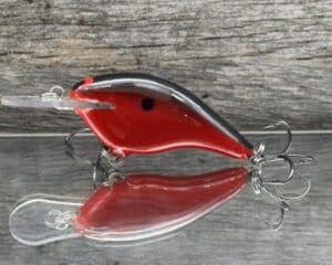 Black Label Balsa - Shiver 5 - Custom Balsa Crankbait - Cherry Bomb color