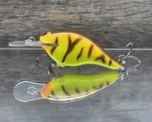 Black Label Balsa - Shiver 5 - Custom Balsa Crankbait - Spring Tiger color
