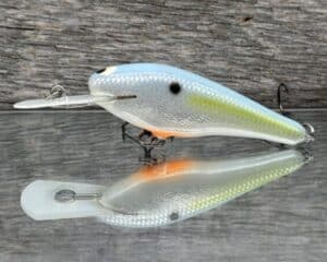 Black Label Balsa - SS Shad - Custom Balsa Crankbait - Sexy Foil color