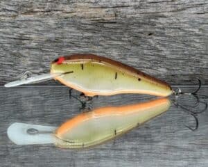 Black Label Balsa - SS Shad - Custom Balsa Crankbait - Root Beer color