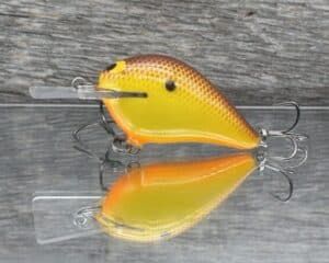Black Label Balsa - Stump Knocker - Custom Balsa Squarebill - Hot Mustard color