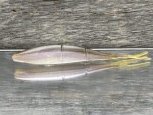 Black Label Custom Soft Plastics - Hi Roller 3.8" - Matte Shad 6ct