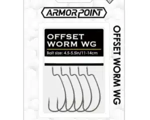 BKK Armor Point Offset Worm WG Hooks