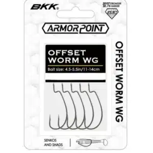 BKK Armor Point Offset Worm WG Hooks