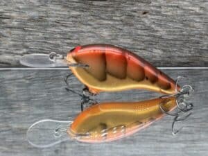 Black Label Balsa - Shiver 7 - Custom Balsa Crankbait - Aztec Craw color