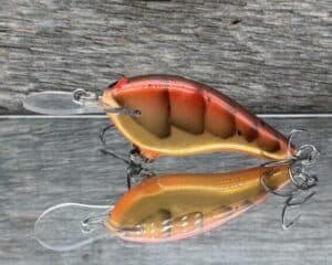 Black Label Balsa - Shiver 7 - Custom Balsa Crankbait - Aztec Craw color