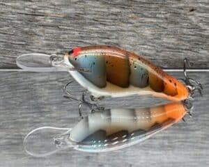 Black Label Balsa - Shiver 7 - Custom Balsa Crankbait - Molting Craw color