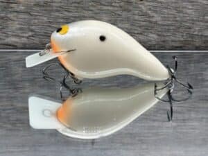 Black Label Balsa - CBS 2 - Custom Balsa Squarebill Crankbait - Bone color