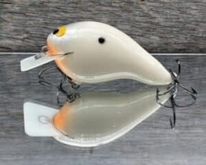 Black Label Balsa - CBS 2 - Custom Balsa Squarebill Crankbait - Bone color