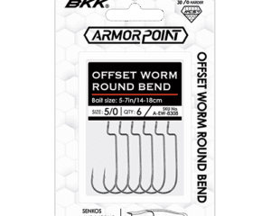 BKK Armor Point Offset Worm Round Bend Hooks
