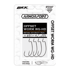 BKK Armor Point Offset Worm WG HD Hooks