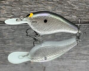 Black Label Balsa - Fat Flat - Custom Balsa Crankbait - Gizzard Shad Foil color