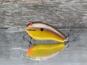 Black Label Balsa - Prowler MR - Custom Balsa Crankbait - Spicy Mustard color