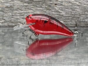 Black Label Balsa - BL 1.5 - Balsa Squarebill -Red Splatterback Color