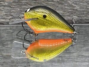 Black Label Balsa - Wreck Signature Series Crankbait - Gold Foil Orange Belly Color - Zoom WEC E-1