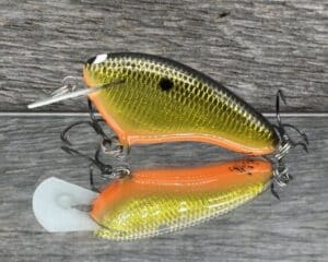 Black Label Balsa - Hickster - Signature Series Crankbait - Gold Foil Orange Belly Color