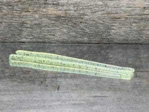Black Label Custom Soft Plastics - Player Worm 6" - Spot Remover color 16ct
