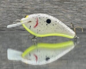 Tim Earick's Buck Creek Lures - Dinky Donker SB - Custom Balsa Squarebill Splatterback Shad color