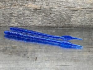 Black Label Custom Soft Plastics - Hollow Point Finesse 5.7" - Sapphire Blue 16ct