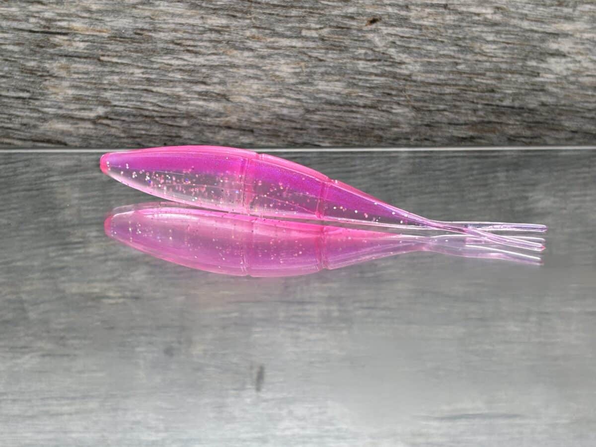 Black Label Custom Soft Plastics - Hi Roller 3.8" - Morning Dawn Hologram 6ct