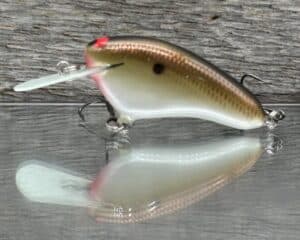 Black Label Balsa - Hickster MR- Balsa Crankbait - Copper Green Shad color