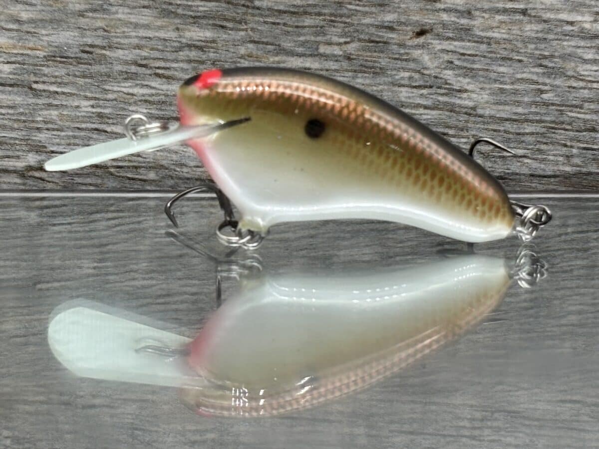 Black Label Balsa - Hickster MR- Balsa Crankbait - Copper Green Shad color