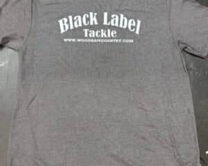 Black Label Tackle - Gildan Softstyle Preshrunk Cotton Tee - Heather Dark Grey Color