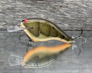 Black Label Balsa - Shiver 5 Shallow - Custom Balsa Crankbait - Phantom Green Craw color