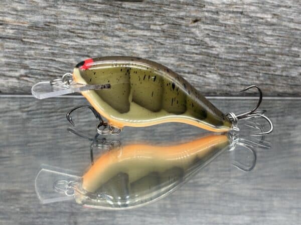 Black Label Balsa – Shiver 5 Shallow – Custom Balsa Crankbait – Phantom Green Craw color