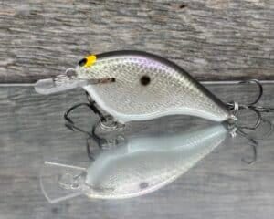 Black Label Balsa - Shiver 7 Shallow - Custom Balsa Crankbait - Gizzard Shad Foil color