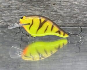 Black Label Balsa - Shiver 5 Shallow - Custom Balsa Crankbait - Spring Tiger color
