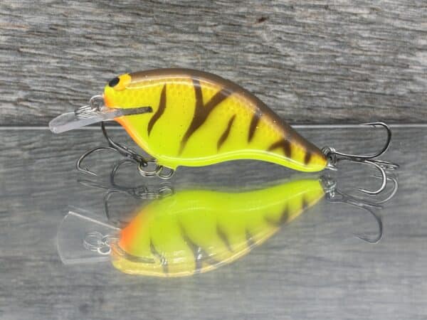 Black Label Balsa – Shiver 7 Shallow – Custom Balsa Crankbait – Spring Tiger color