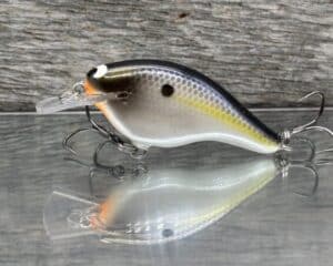 Black Label Balsa - Shiver 5 Shallow - Custom Balsa Crankbait - Threadfin Shad Pearl color