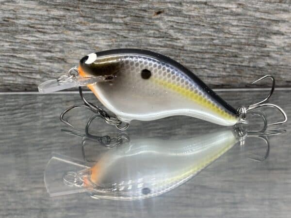 Black Label Balsa – Shiver 7 Shallow – Custom Balsa Crankbait – Threadfin Shad Pearl color
