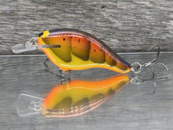 Black Label Balsa – Shiver 7 Shallow – Custom Balsa Crankbait – Spring Craw color