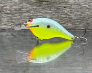 Black Label Balsa - Shiver 7 Shallow - Custom Balsa Crankbait - Candy Dolphin color