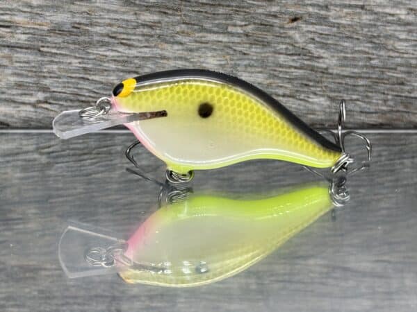 Black Label Balsa - Shiver 7 Shallow - Custom Balsa Crankbait - Bone Shad color