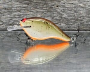 Black Label Balsa - Shiver 5 Shallow - Custom Balsa Crankbait - Root Beer color