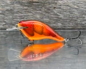 Black Label Balsa - Shiver 7 Shallow - Custom Balsa Crankbait - Crush Craw color