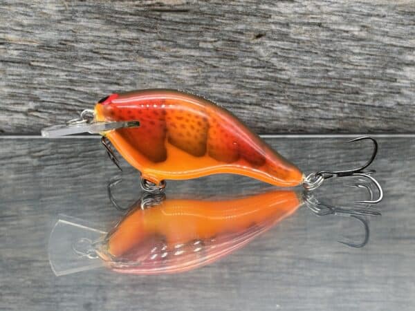 Black Label Balsa - Shiver 7 Shallow - Custom Balsa Crankbait - Crush Craw color