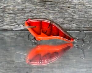 Black Label Balsa - Shiver 7 Shallow - Custom Balsa Crankbait - Delta Craw color