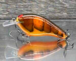 Black Label Balsa - Shiver 7 Shallow - Custom Balsa Crankbait - Fall Craw color