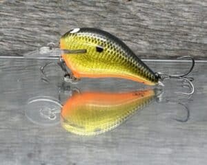 Black Label Balsa - Rumble-Signature Series - Balsa Crankbait - Gold Foil Orange Belly color