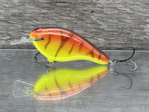 Black Label Balsa - Shiver 7 Shallow - Custom Balsa Crankbait - Sunset Tiger color