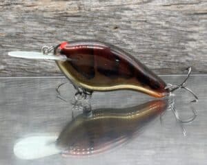 Black Label Balsa - Fat Flat - Custom Balsa Crankbait - Road Kill Craw color