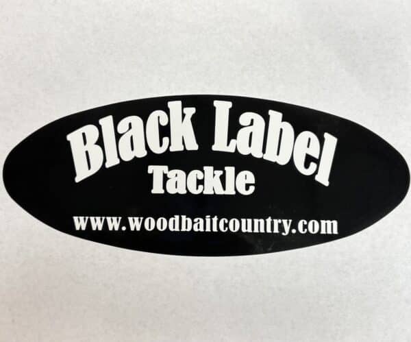 10″ Black Label Tackle Boat / Truck Sticker